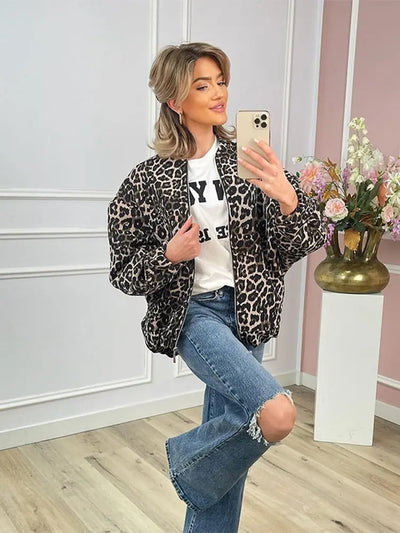 Madison – Bold Leopard Coat