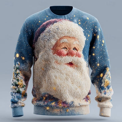 Holly | 3D Santa Expression Knit Sweater