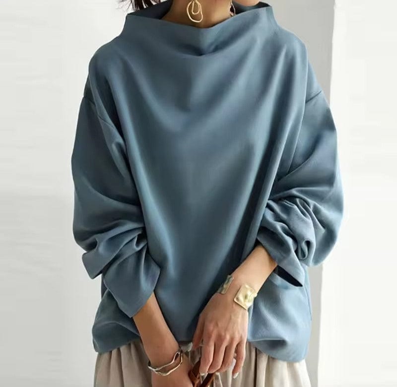 Élise – Elegant High Neck Top