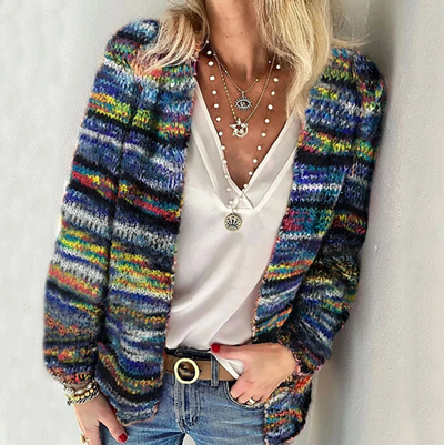 Catherine | Gemütlicher Multicolor-Cardigan