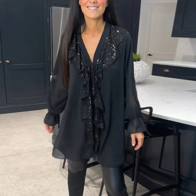 Ruffled Blouse with Elegant Style