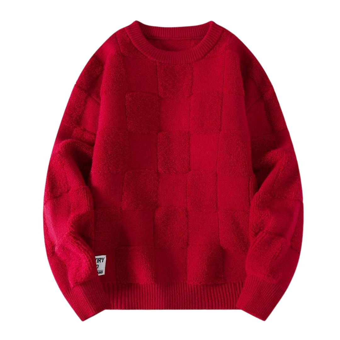 Unique Checkered Sweater