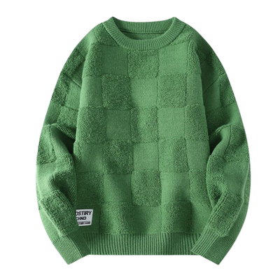 Unique Checkered Sweater