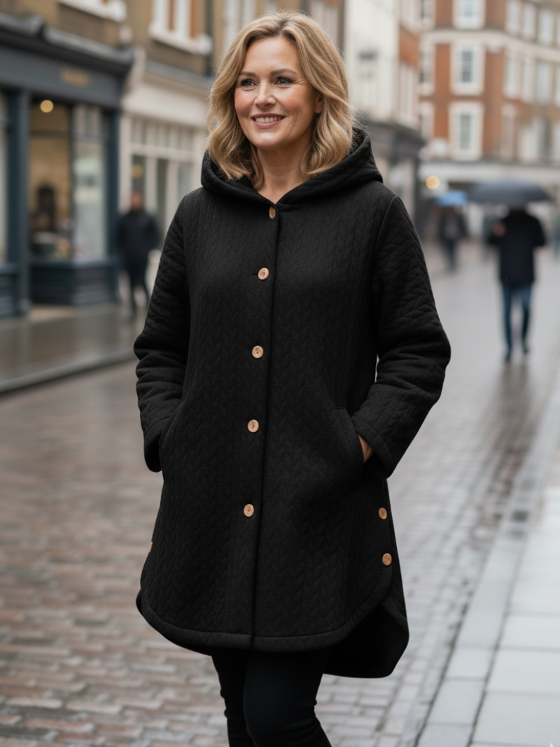 Julie | Quilted Hooded Coat