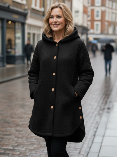 Julie | Quilted Hooded Coat