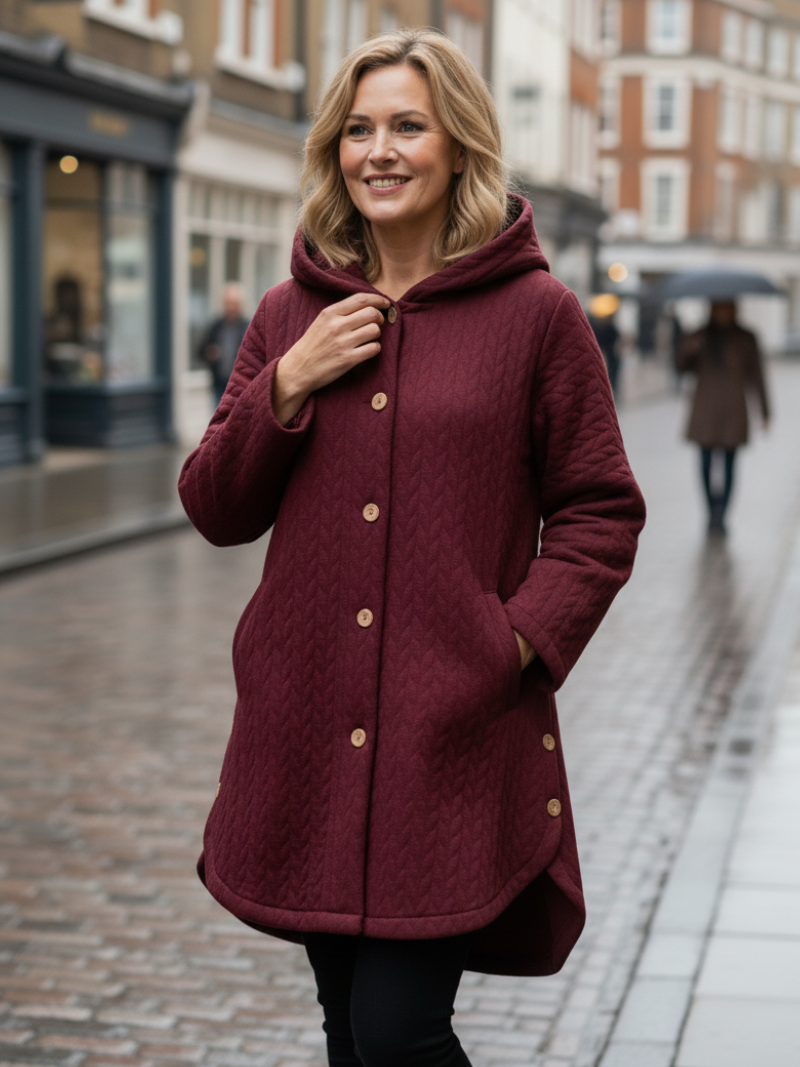 Julie | Quilted Hooded Coat