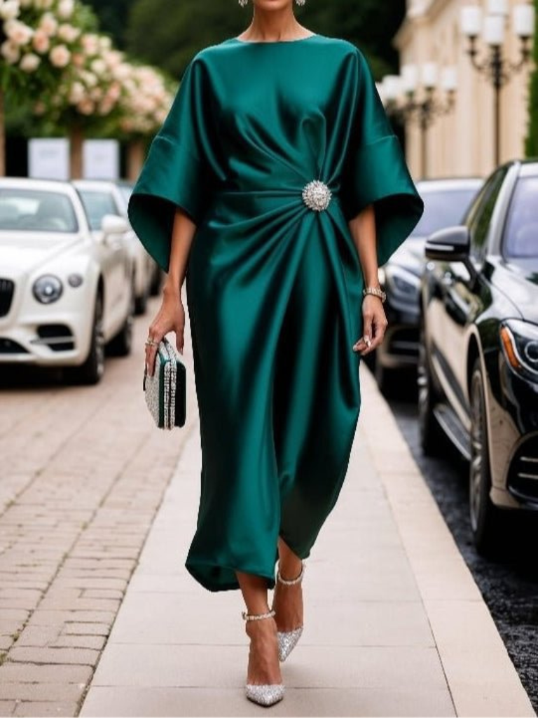 MARIS ELEGANT SATIN DRESS