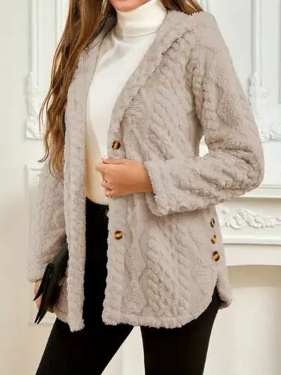 Laura Hooded Cardigan Coat