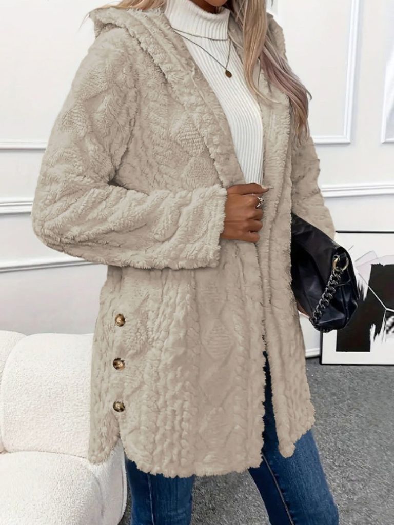 Laura Hooded Cardigan Coat