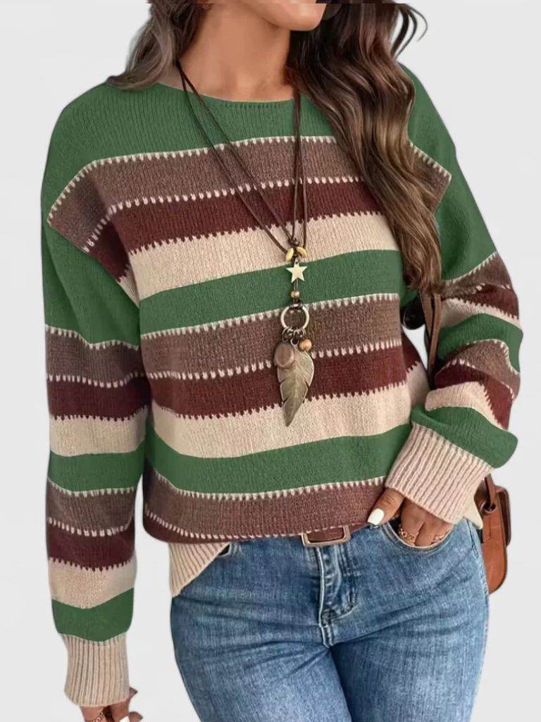 Muted Striped Sweater