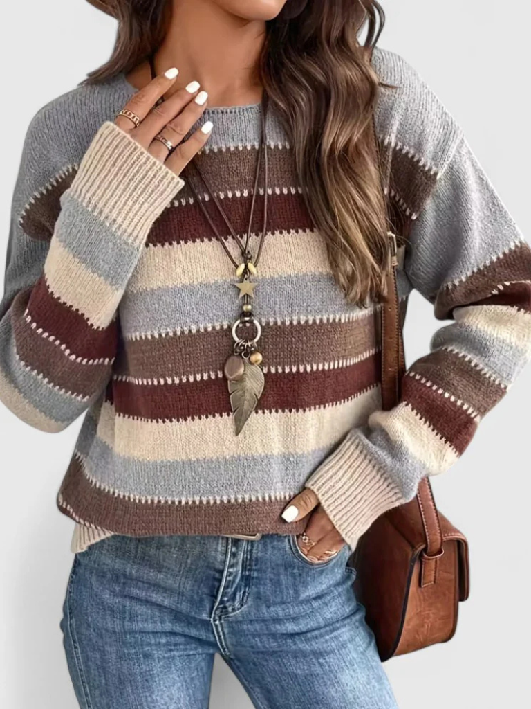 Muted Striped Sweater