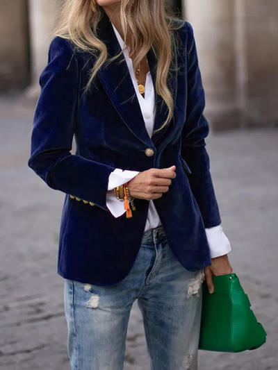 Velvet Blazer in Slim Fit - LUNA Collection
