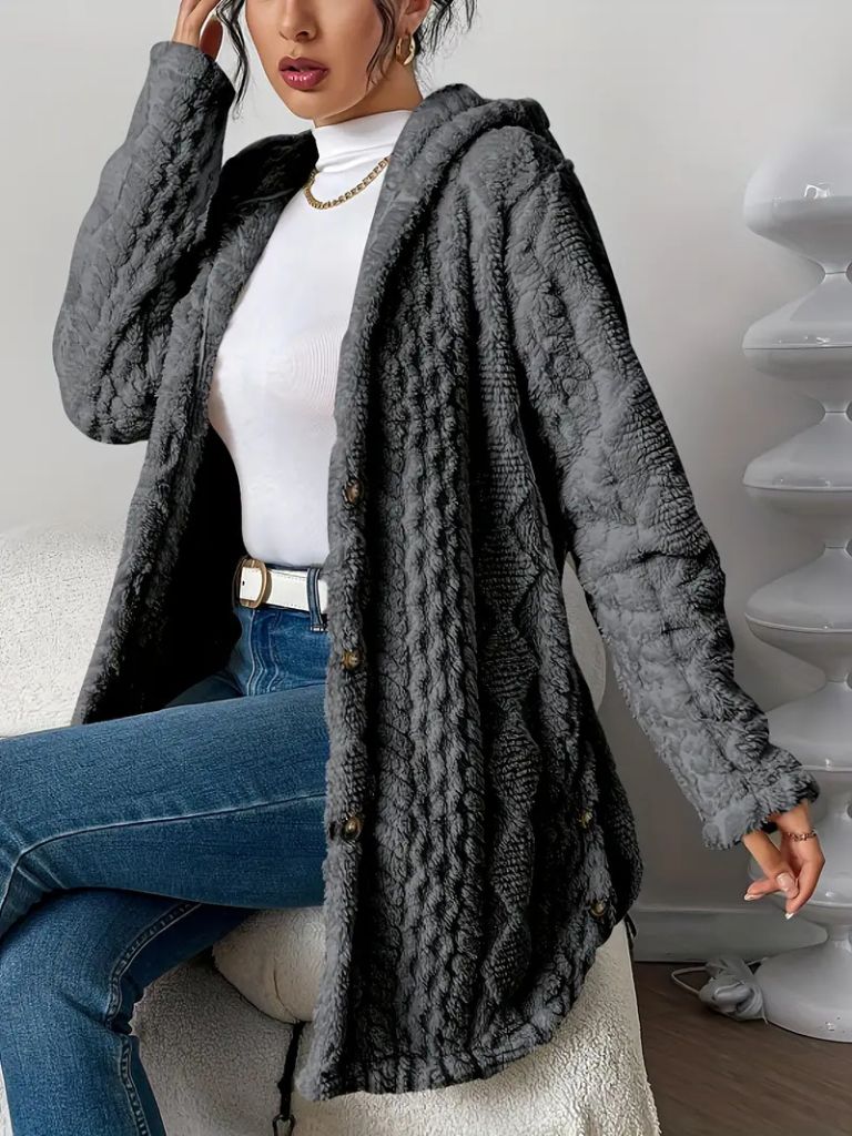 Laura Hooded Cardigan Coat