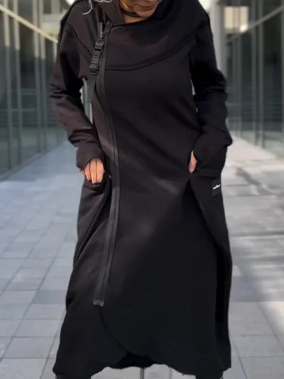 EVILISSE Extended Zip-Up Hoodie
