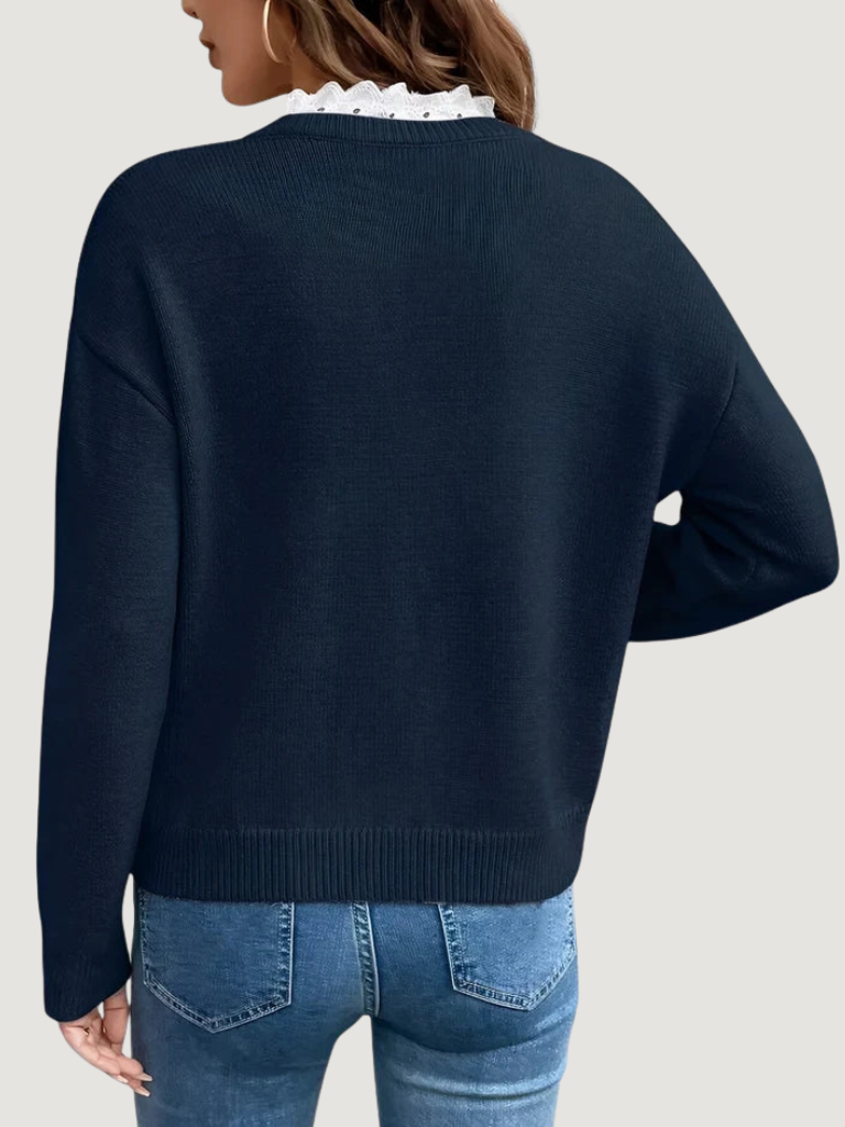 ANASTELLE LAYERED STYLE SWEATER