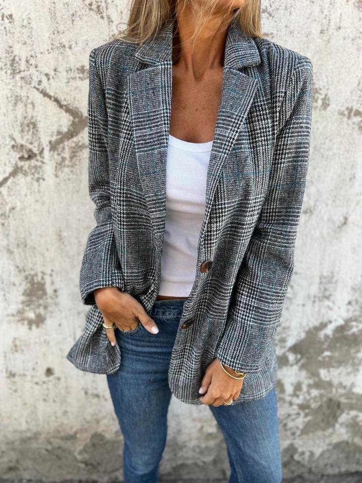 VIVI | Stylish Checked Blazer
