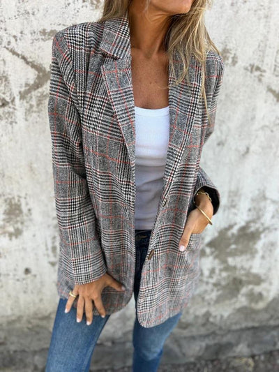 VIVI | Stylish Checked Blazer