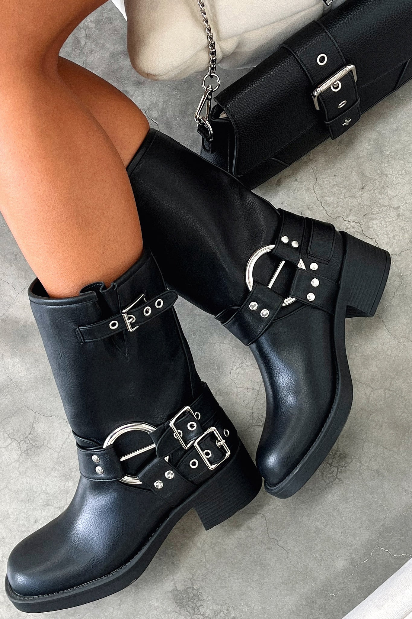 Women's Black Short Boots