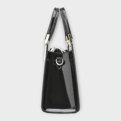 Glossy Crocodile Pattern Handbag