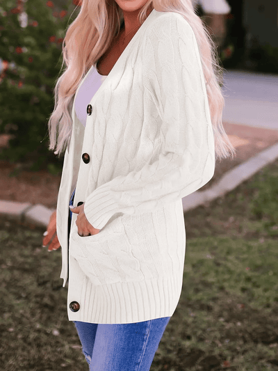 MARZENA | Cozy Cable Knit Cardigan