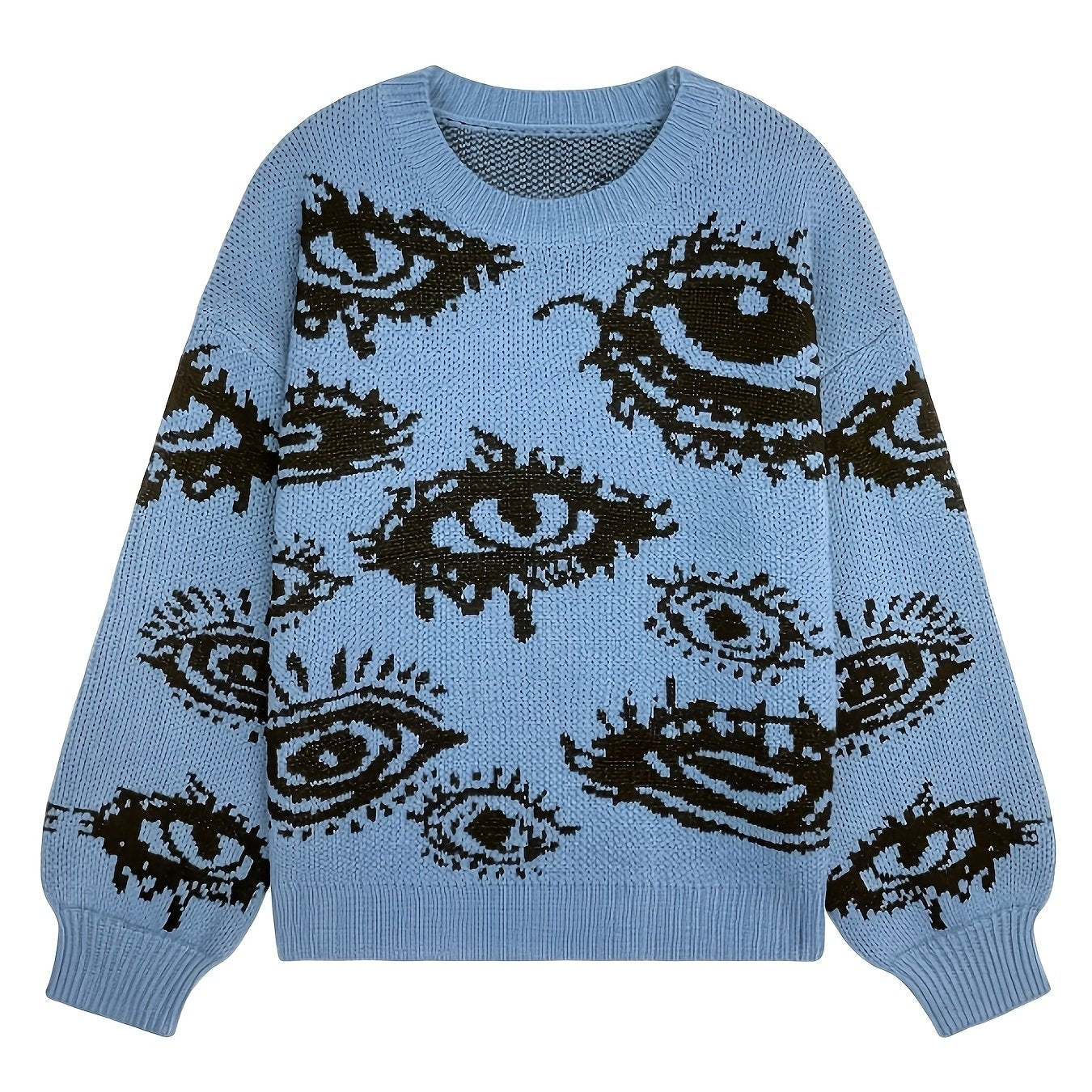 Liora | Soft Knit Sweater with Eye Pattern