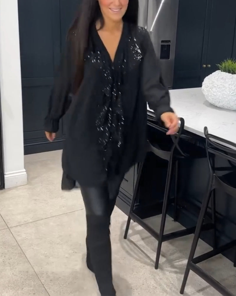 Ruffled Blouse with Elegant Style