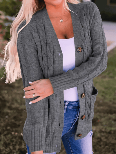 MARZENA | Cozy Cable Knit Cardigan