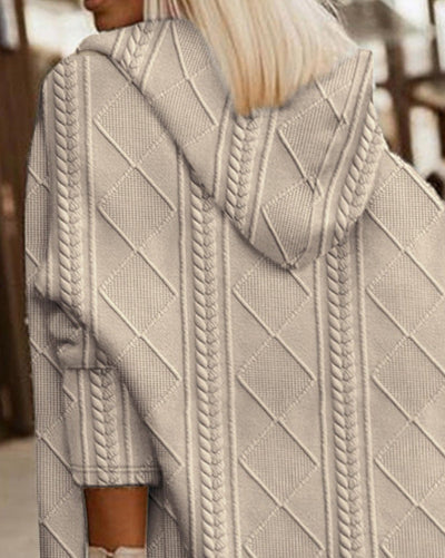 Mona Lisa - Long Hooded Cardigan