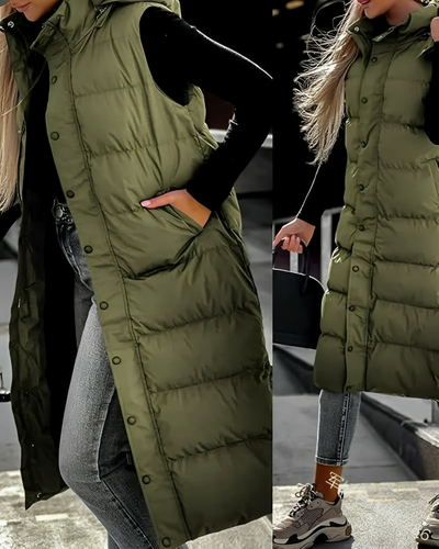 Lea – Sleeveless Long Parka