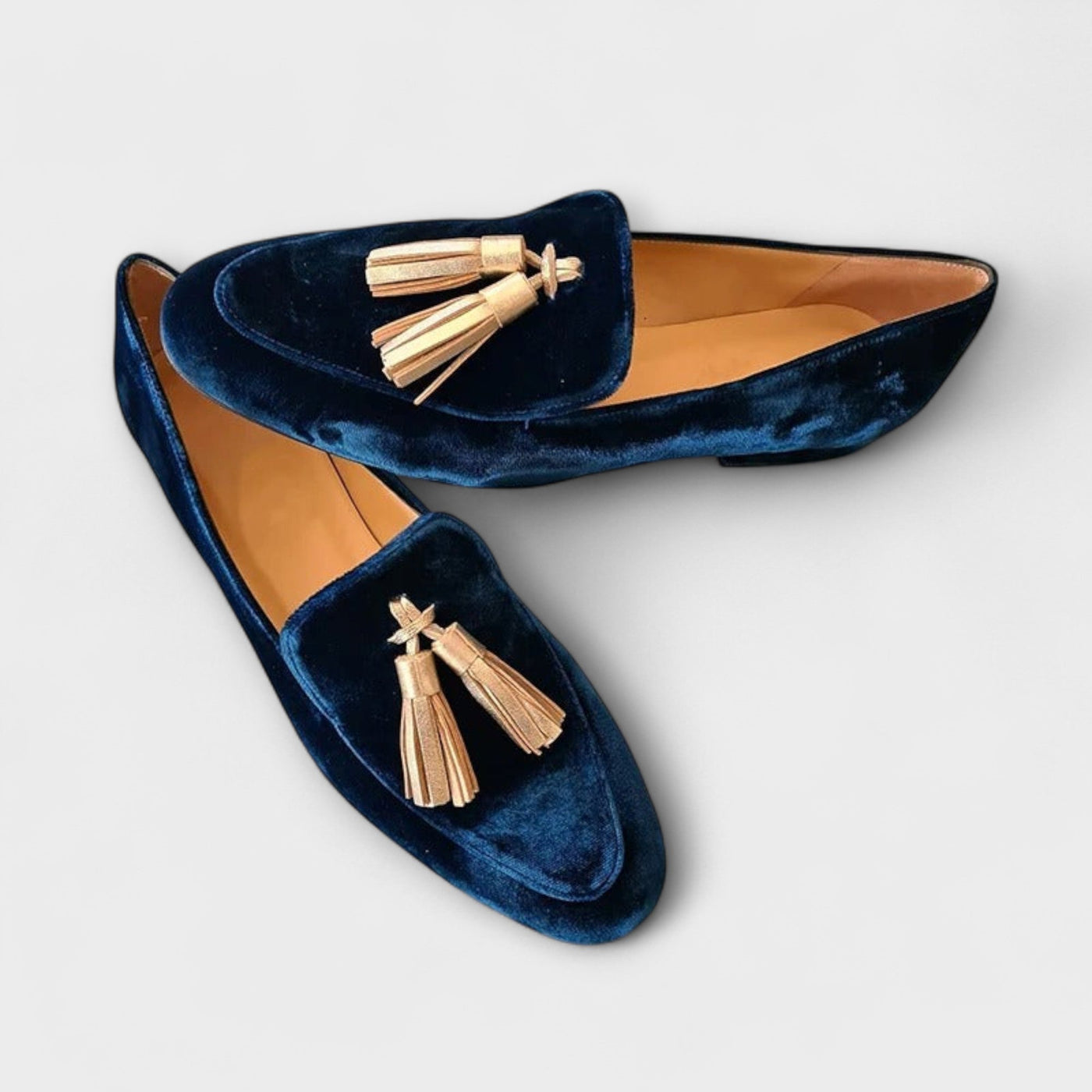 Quinnlyn – Retro Suede Loafers with Tassel Accents
