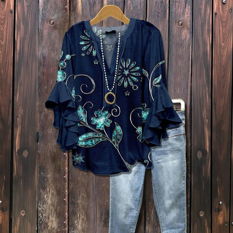 KARO | Elegant Floral Blouse