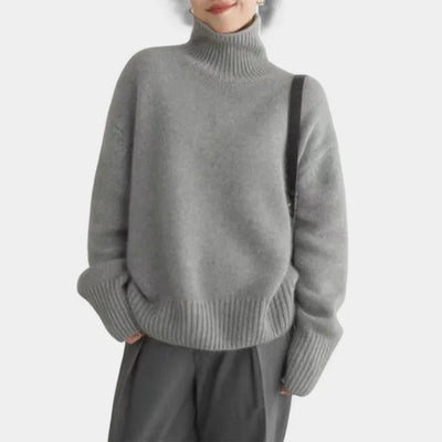 Elara | Oversized Turtleneck Knit Sweater