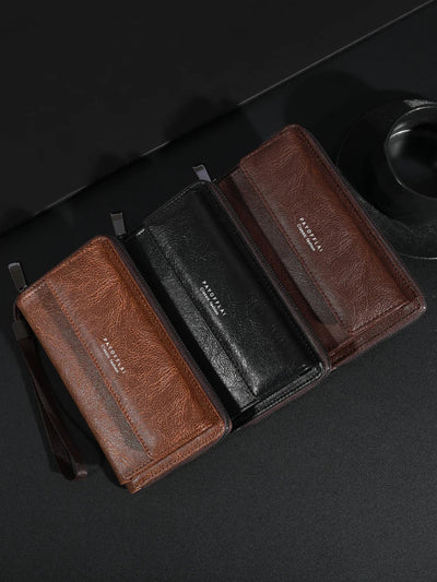 Ruby | Versatile PU Leather Zipper Clutch