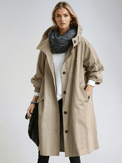 Joelle – Elegant Waterproof Trench Coat