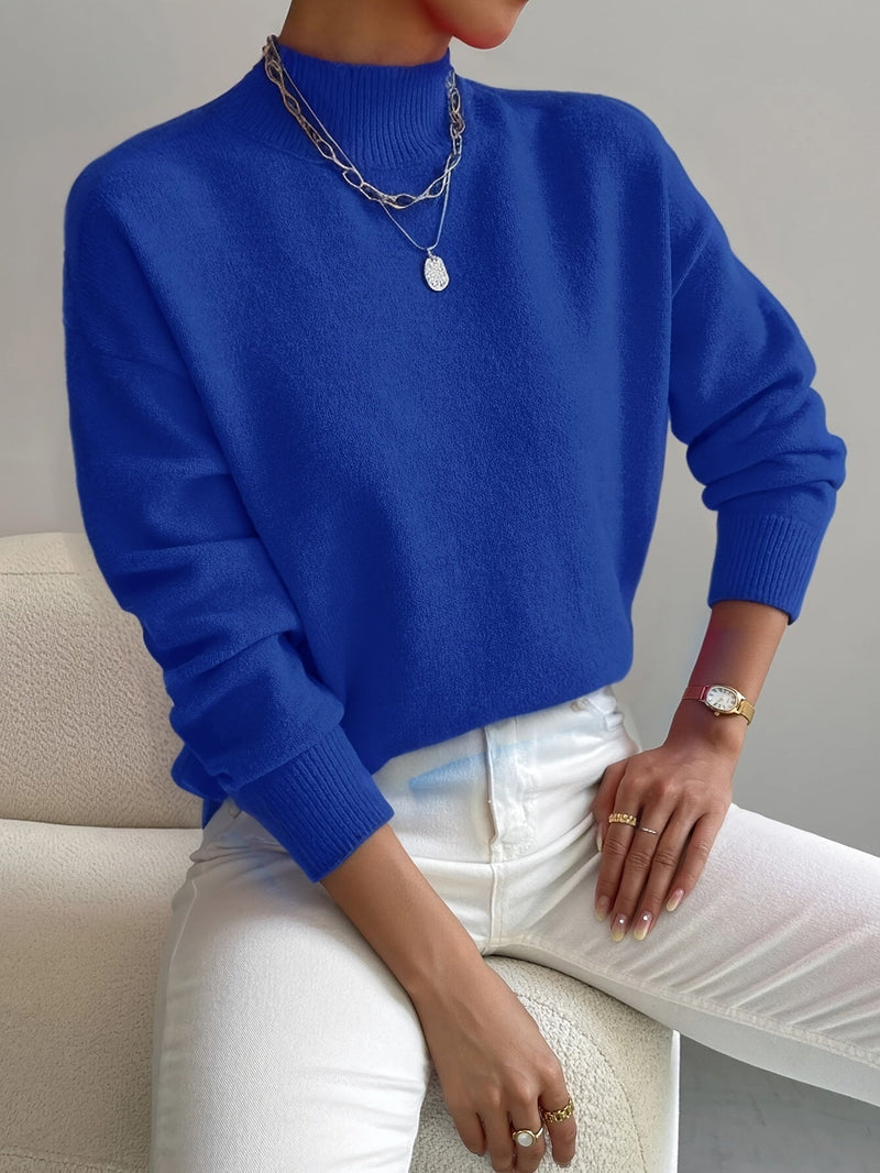 JEANINE | Comfortable Sweater with High Collar