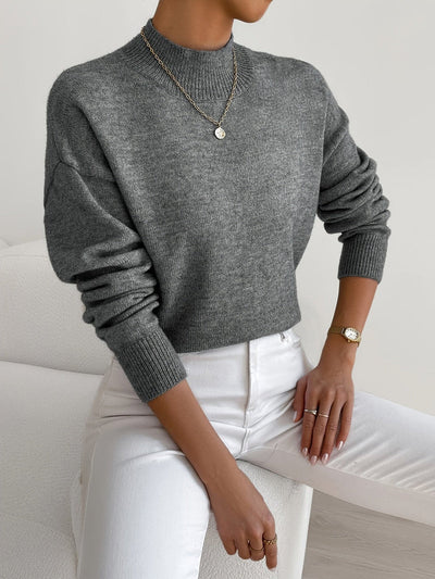 JEANINE | Comfortable Sweater with High Collar