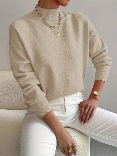 JEANINE | Comfortable Sweater with High Collar