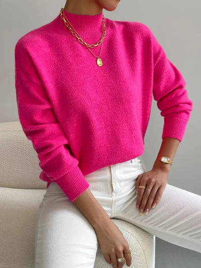 JEANINE | Comfortable Sweater with High Collar
