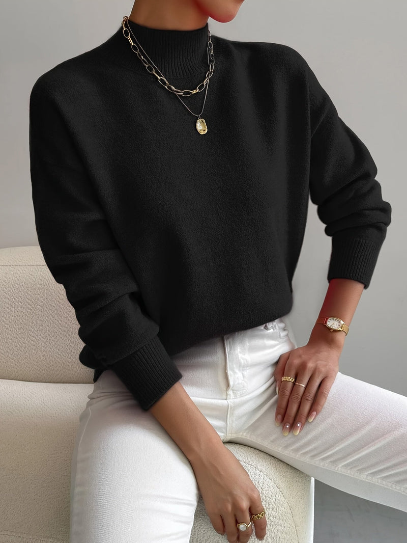 JEANINE | Comfortable Sweater with High Collar