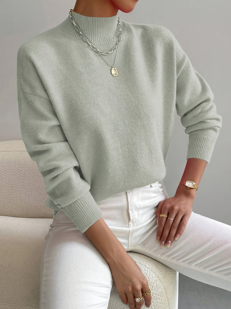 JEANINE | Comfortable Sweater with High Collar