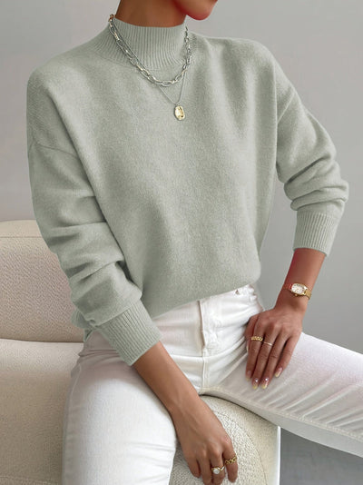 JEANINE | Comfortable Sweater with High Collar