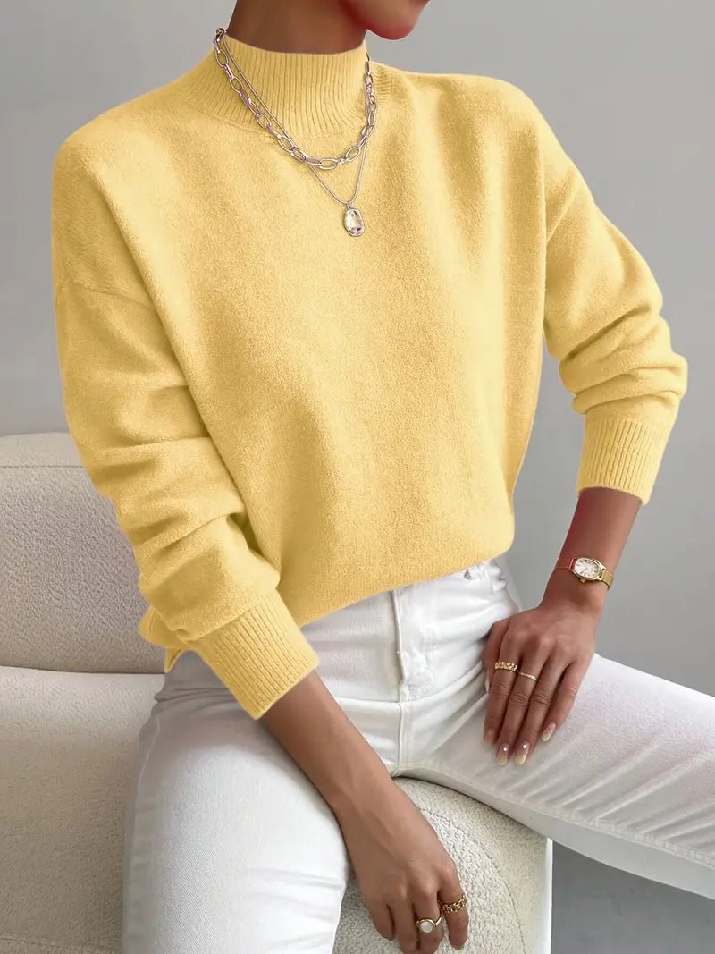 JEANINE | Comfortable Sweater with High Collar