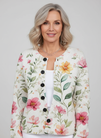 AMALIA | Knit Sweater with Print